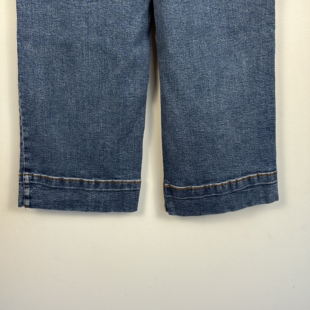 Women's Blue Wide-Leg Jeans - Picture 11 of 11